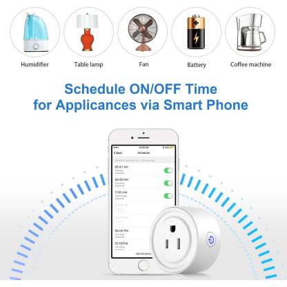 Smart Plug- Mini Wi-Fi Smart Socket with Remote Control and Timer Function