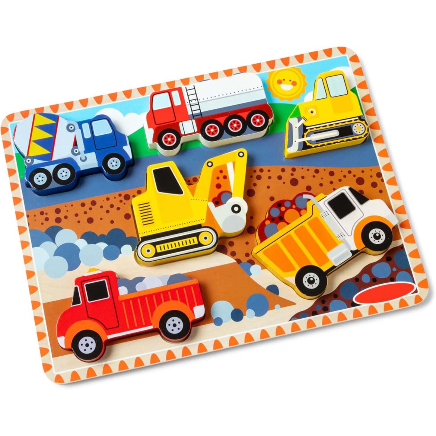 Construction Chunky Wooden Puzzle Toy