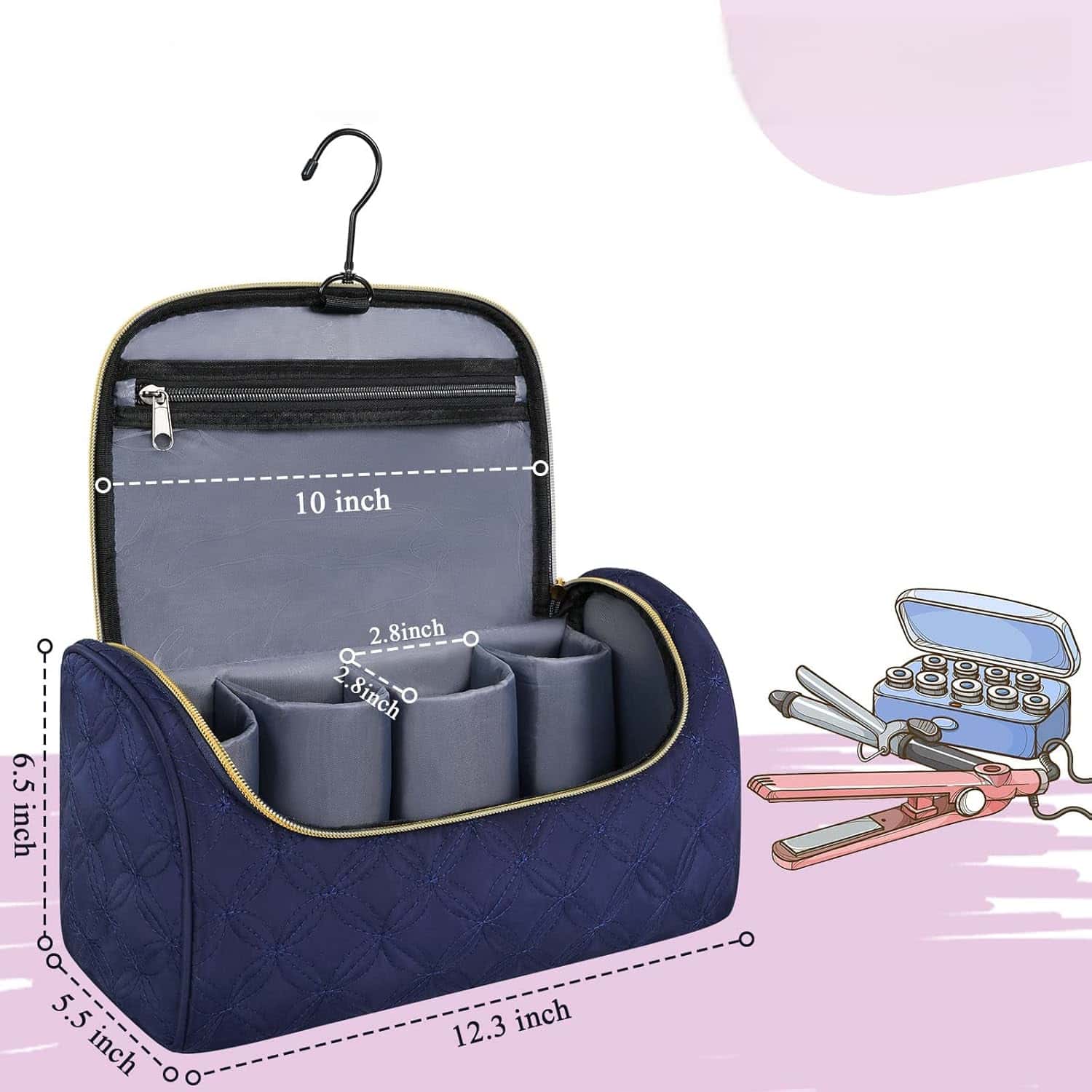 All-in-One Travel Case for Dyson Airwrap & Attachments