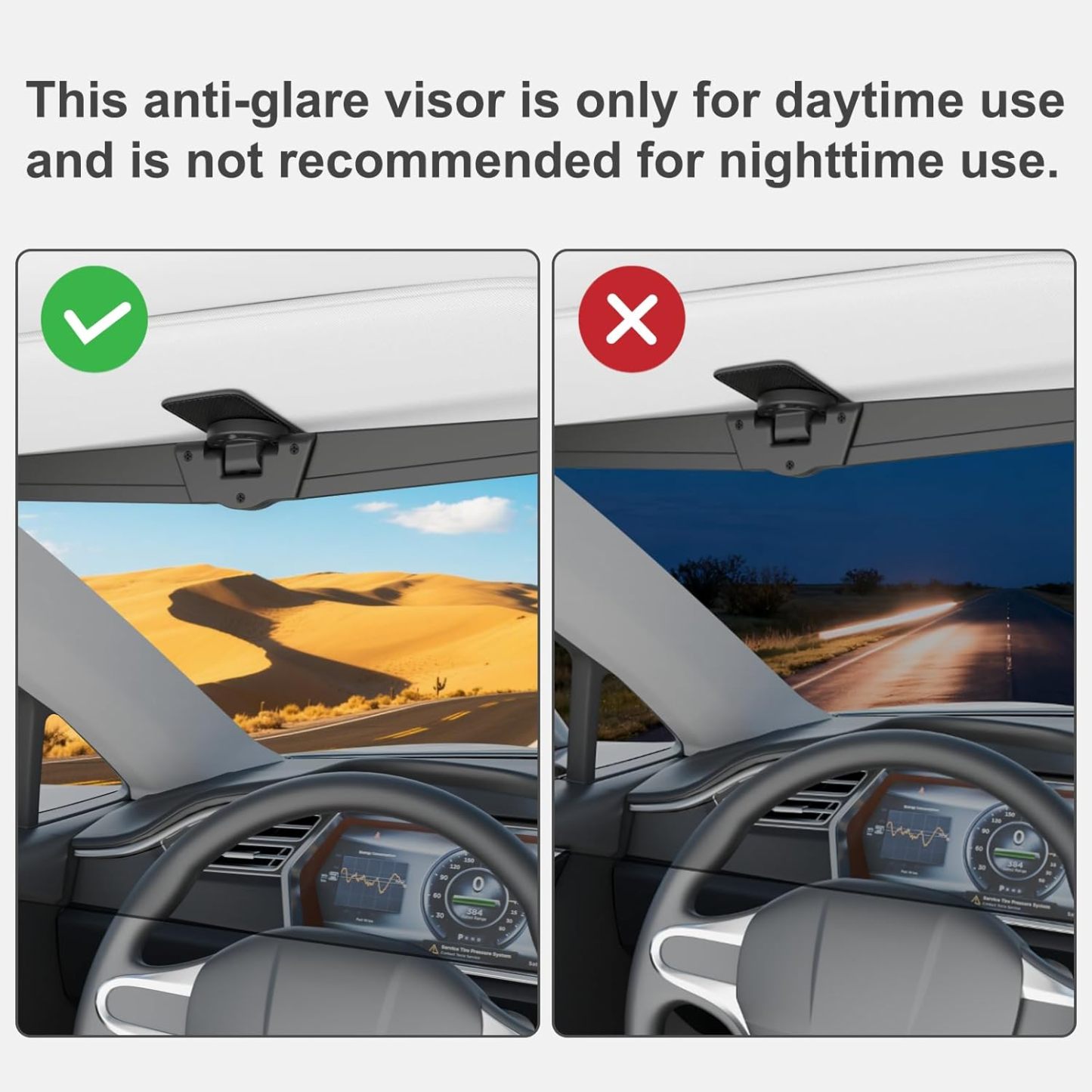 🌞 Polarized Visor Extension & Sun Blocker