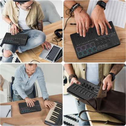 25-Key USB MIDI Keyboard Controller – Bluetooth