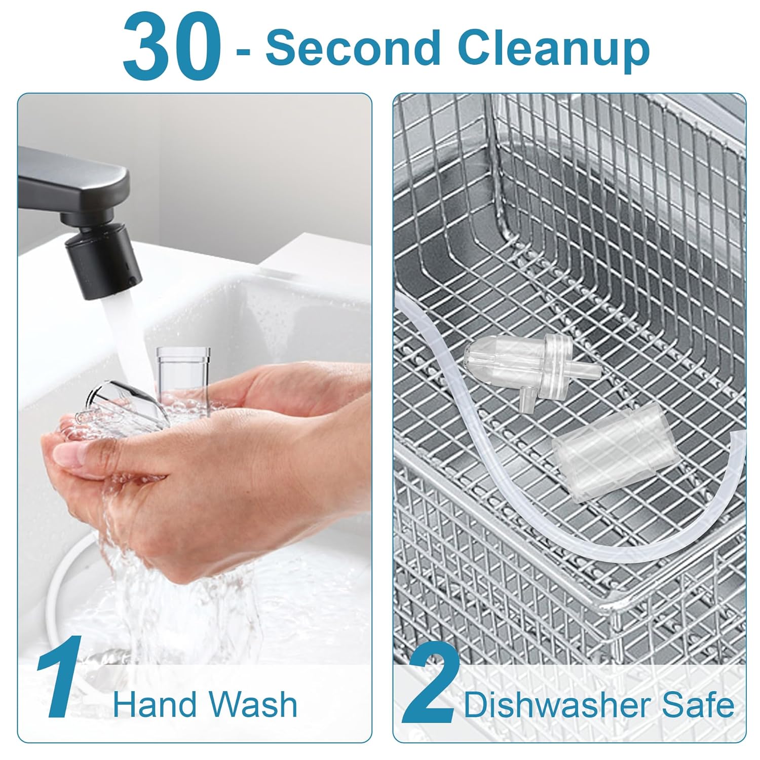 Patented Baby Nasal Aspirator – Hand Pump Nose Sucker with Non-Invasive Rounded Nozzle, Quiet & Safe Congestion Relief