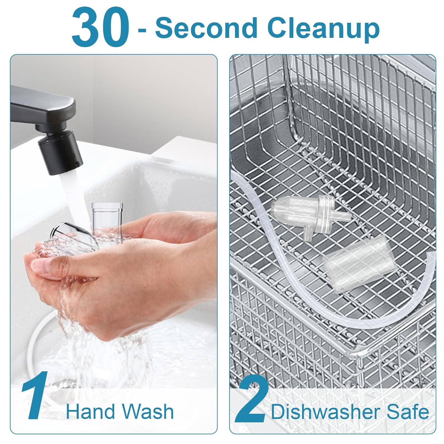 Patented Baby Nasal Aspirator – Hand Pump Nose Sucker with Non-Invasive Rounded Nozzle, Quiet & Safe Congestion Relief