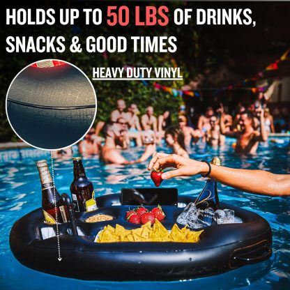 Premium Floating Drink Holder for Pool & Hot Tub – Holds Up to 50 lbs
