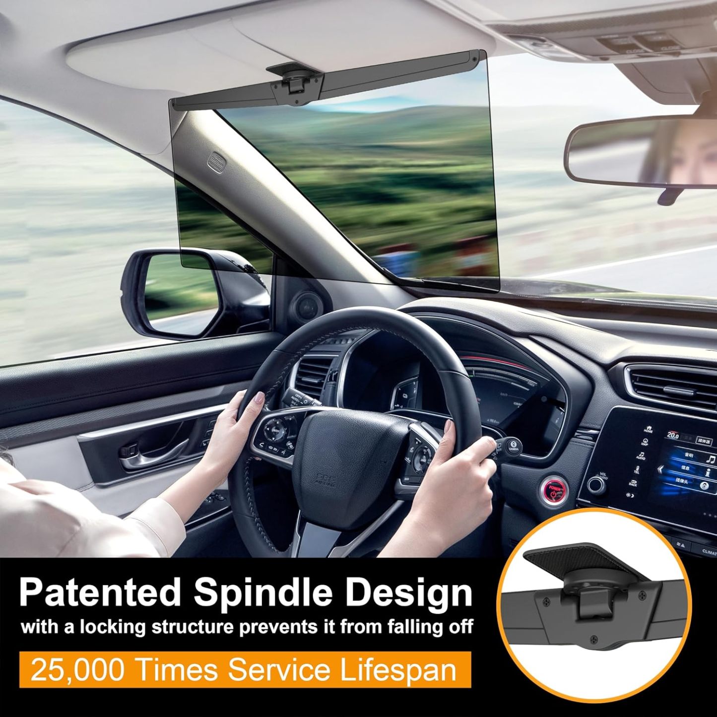 🌞 Polarized Visor Extension & Sun Blocker