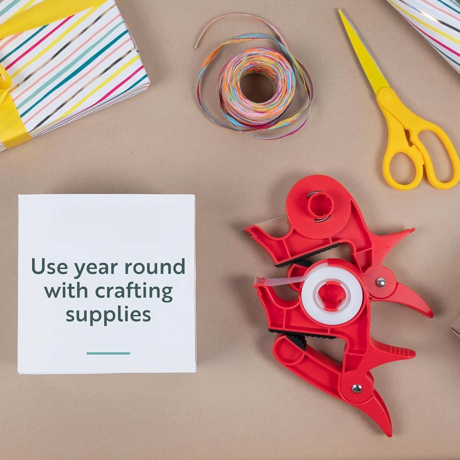 🎁 Tabletop Gift Wrapping Assistant Set with Tape Dispenser