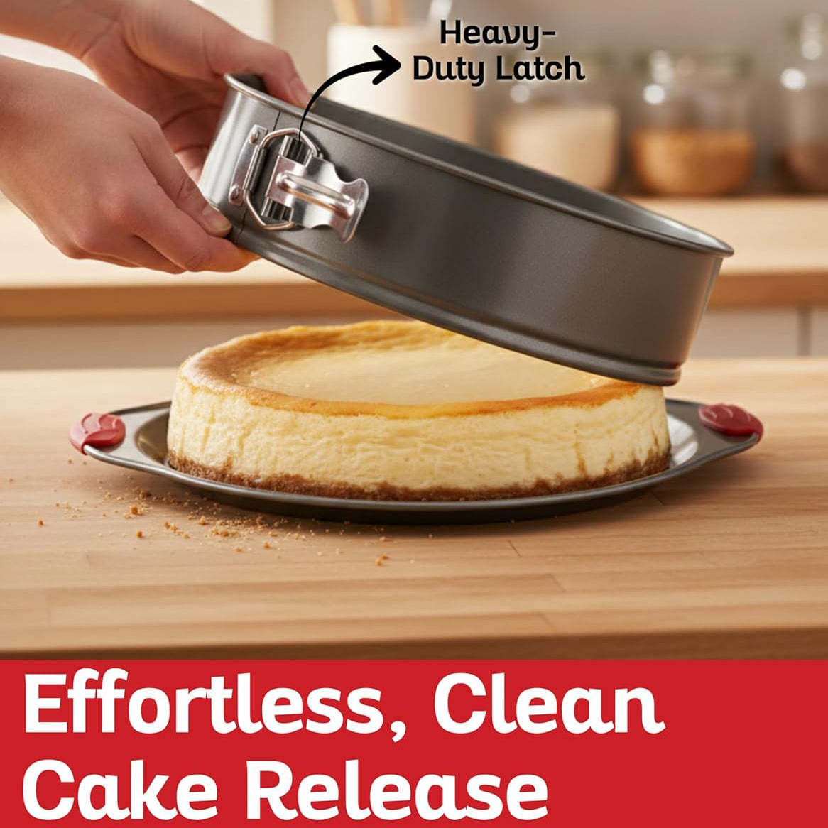 10-Inch Non-Stick Springform Pan - Professional Baking Tool