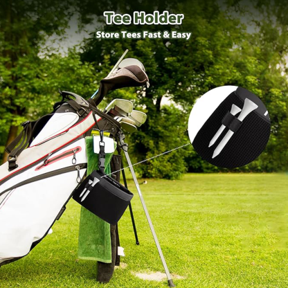 Golf clubs and ball cleaning kit