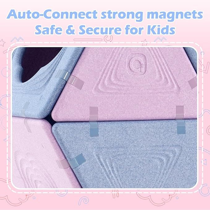 MagiForm Giant Magnetic Building Forts – 18-Piece Creative Playhouse Set