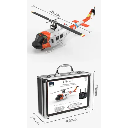 1/34 scale radio-controlled helicopter – with GPS hover function