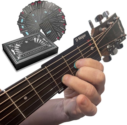 Instant Chord Cards Deluxe Edition with Carry Case – The On-the-Fretboard Learning System! 🎵