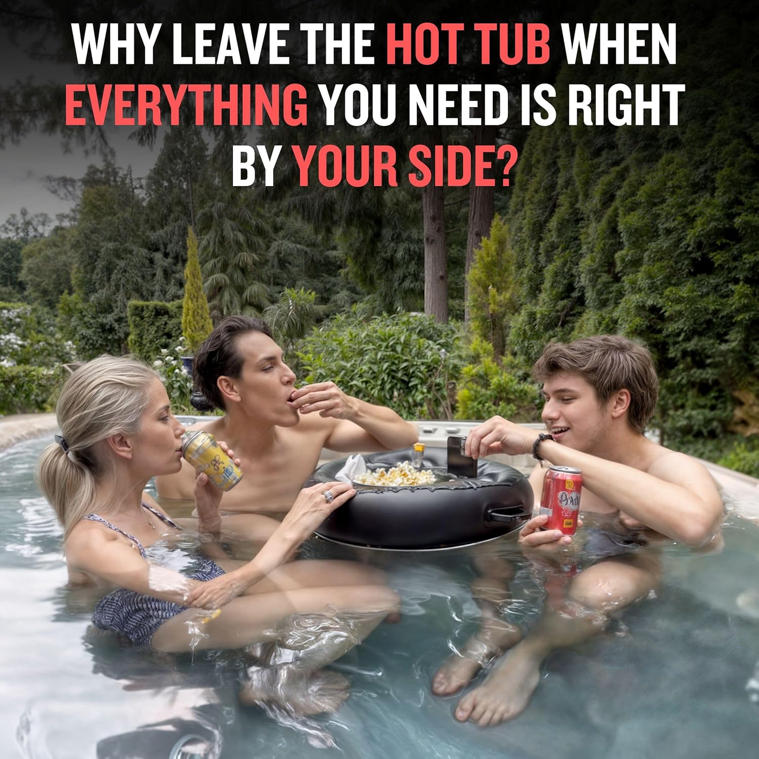 Premium Floating Drink Holder for Pool & Hot Tub – Holds Up to 50 lbs