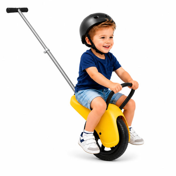 One-Wheel Adventure Rider – Parent-Push Balance Ride-On