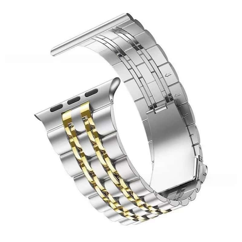 ✨ Stainless Steel Metal Band with Protective Case & Screen Protector ✨