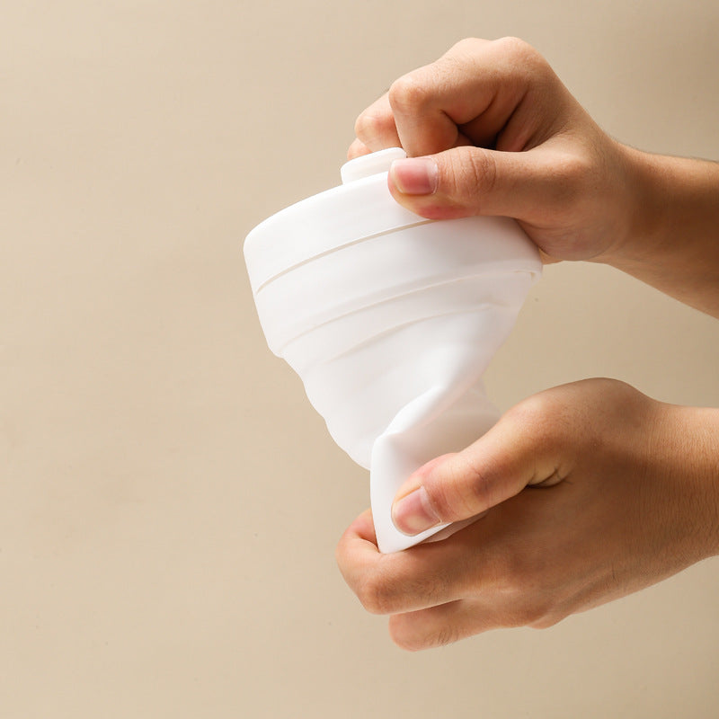 Collapsible Travel Cup – Reusable Pocket-Size Silicone Cup for Hot & Cold Drinks