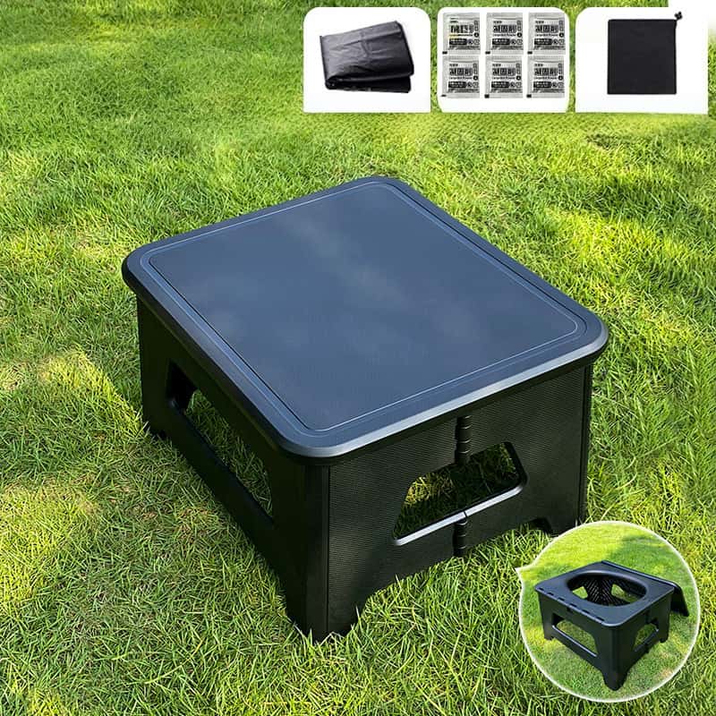 Portable toilet for adult camping