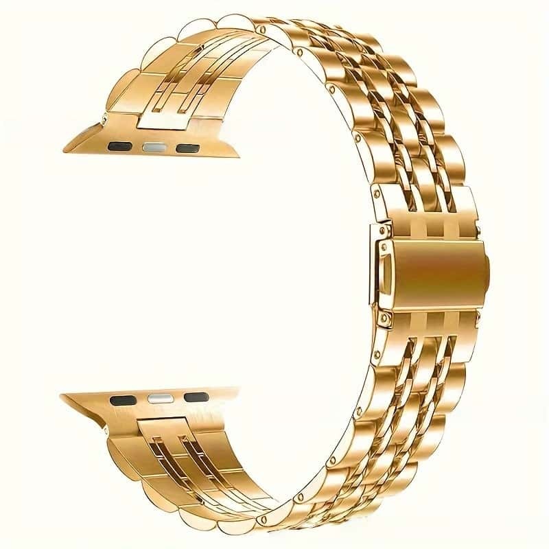 ✨ Stainless Steel Metal Band with Protective Case & Screen Protector ✨