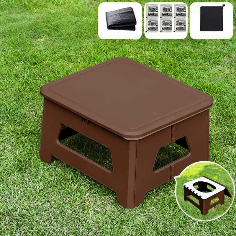 Portable toilet for adult camping