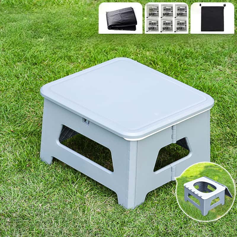 Portable toilet for adult camping