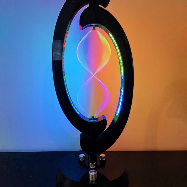 Kinetic RGB LED Lamp – Stroboscopy & Standing Wave Light Show