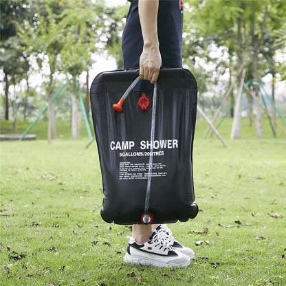 Portable folding outdoor bath bag