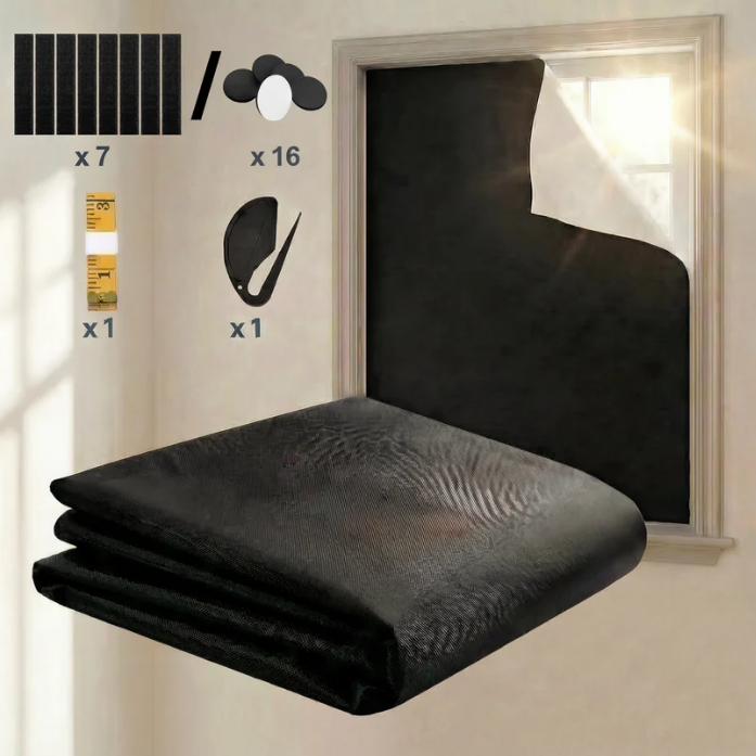 Blackout Blinds – Magnetic No-Drill Window Light Blocker