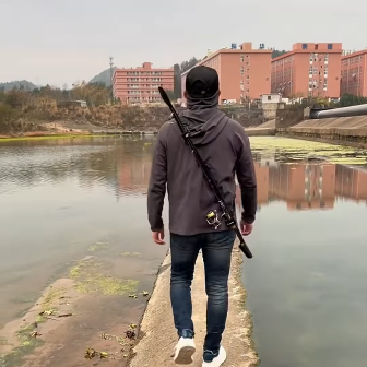 Lightweight Portable Fishing Rod Bag – Protective Cover with Bundling Strap for Lure Rods, Travel & Bicycle Fishing