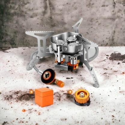 5800W Portable Three-Burner Camping Gas Stove | Essential for Outdoor BBQ & Picnics