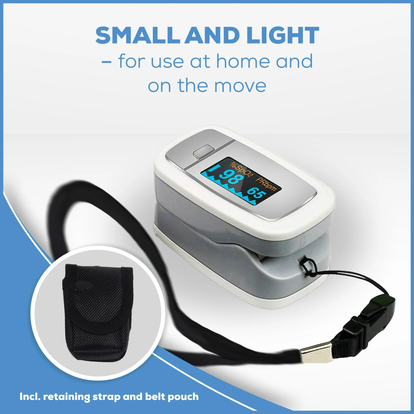 Digital Fingertip Pulse Oximeter – Compact Oxygen Saturation & Heart Rate Monitor