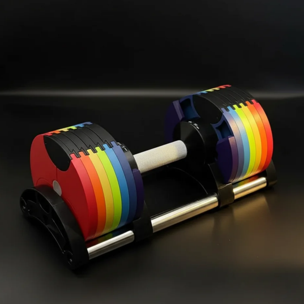 Rainbow Adjustable Dumbbell Set — 2KG to 50KG (5LB to 110LB)