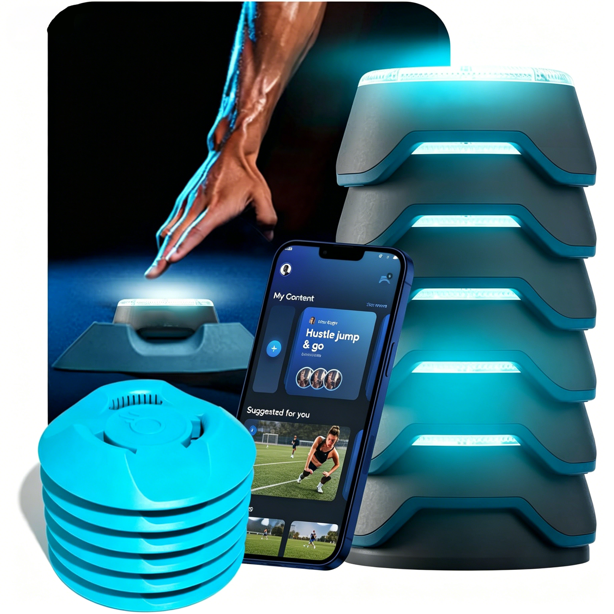 Reaction Training Set – Smart Training Pods for Speed, Agility & Cognition