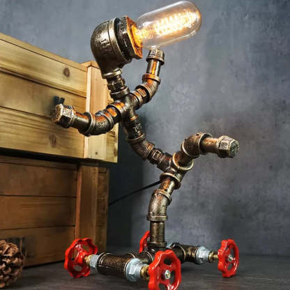 Wrought Iron Pipe Art Night Light