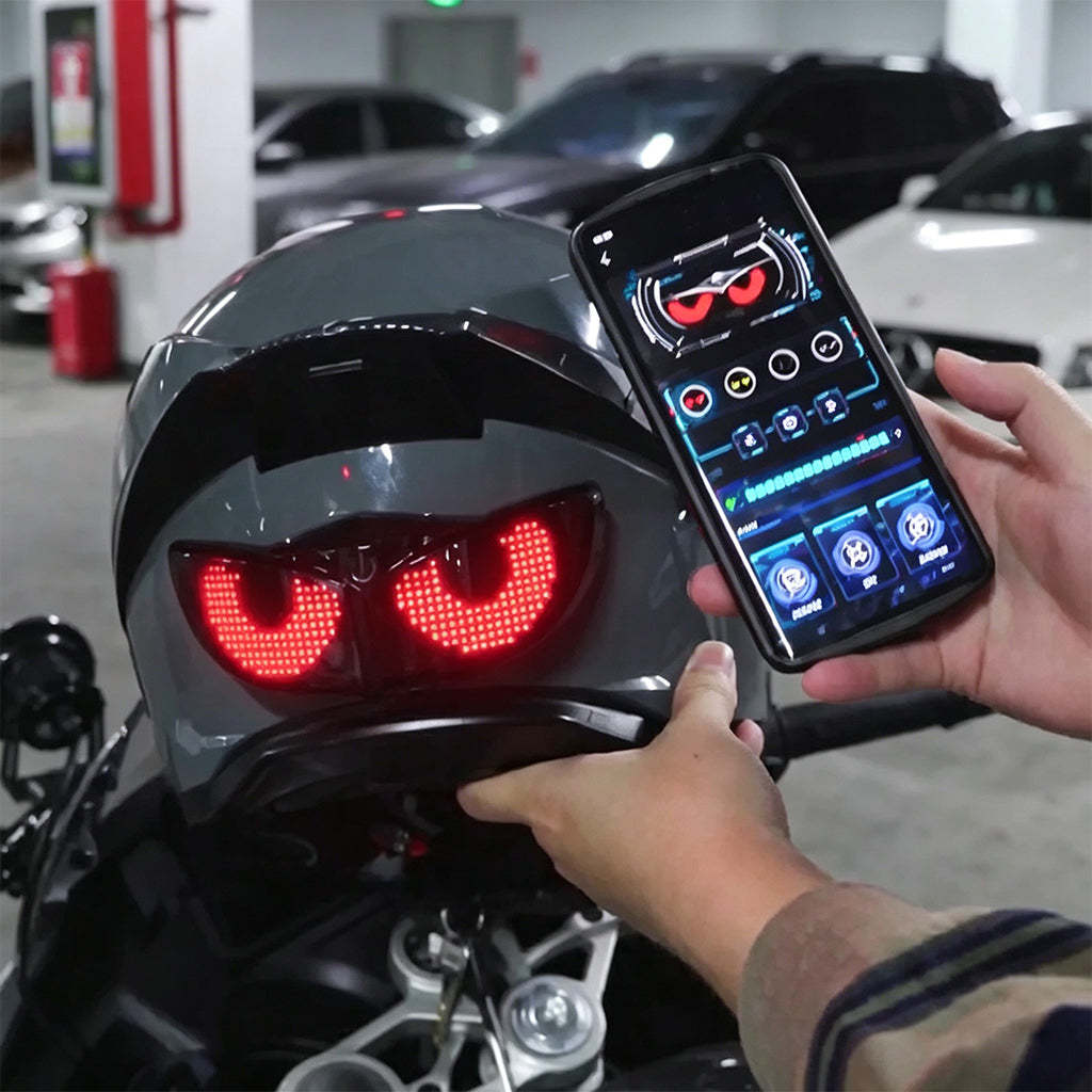 Smart LED helmet display