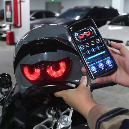 Smart LED helmet display
