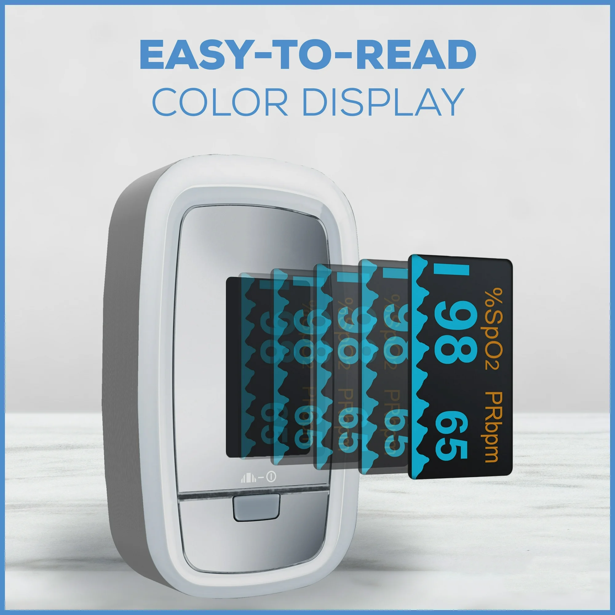 Digital Fingertip Pulse Oximeter – Compact Oxygen Saturation & Heart Rate Monitor