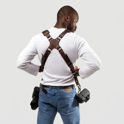 Padded camera shoulder strap