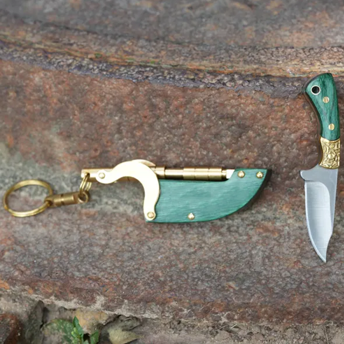 Handmade mini steampunk knife