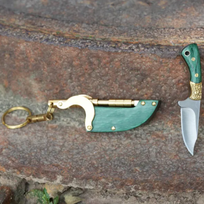 Handmade mini steampunk knife