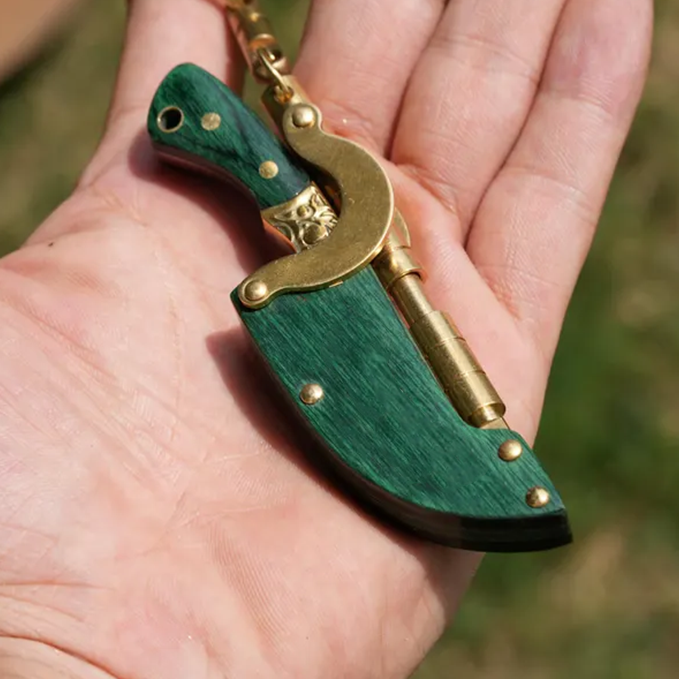 Handmade mini steampunk knife