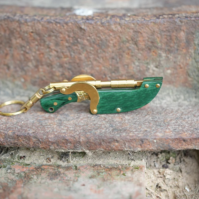 Handmade mini steampunk knife