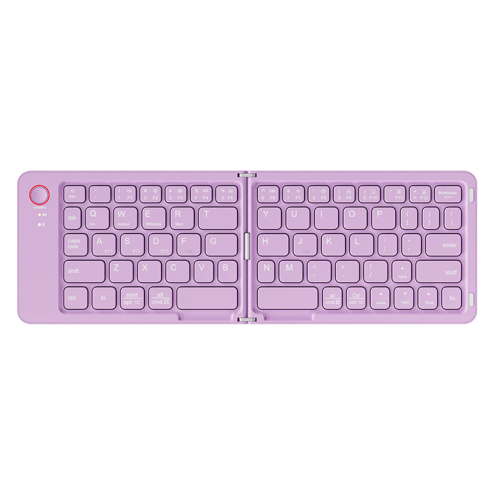 Compact wireless folding keyboard