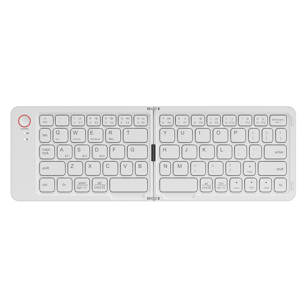 Compact wireless folding keyboard