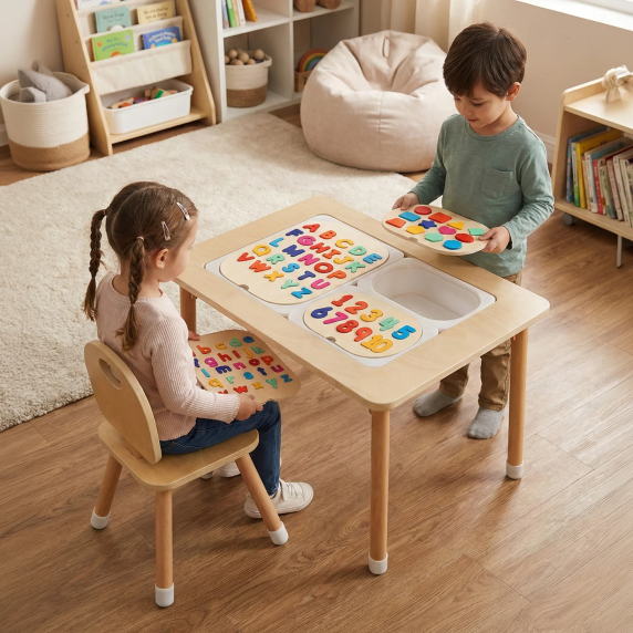 4-in-1 foldable sensory play table