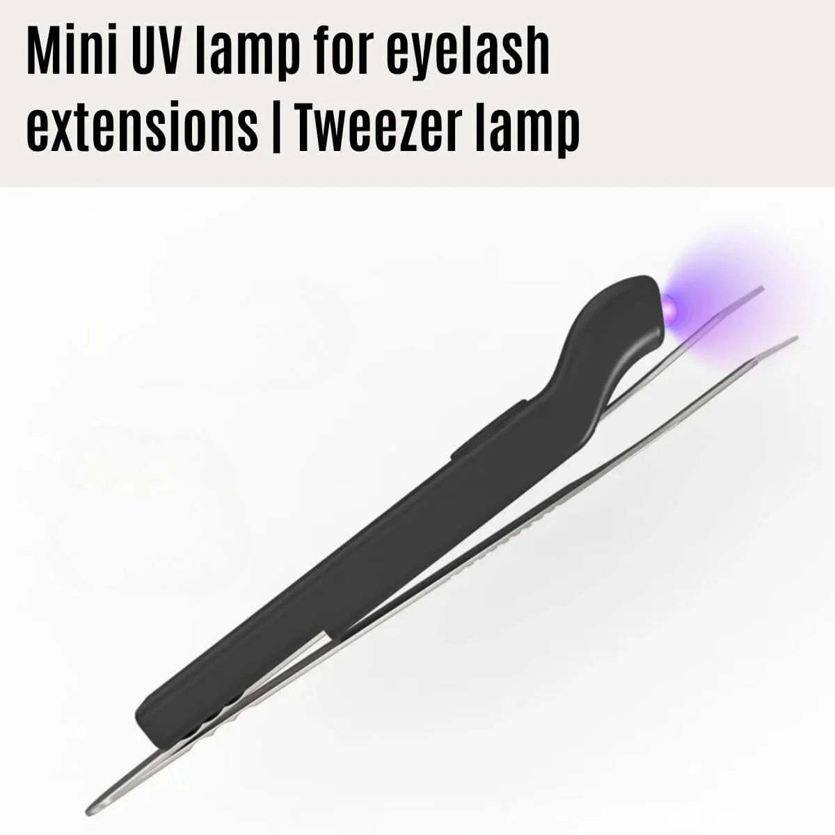 Mini Wireless UV Eyelash Lamp | Fast Heat-Free Curing UV Lash Extension Lamp