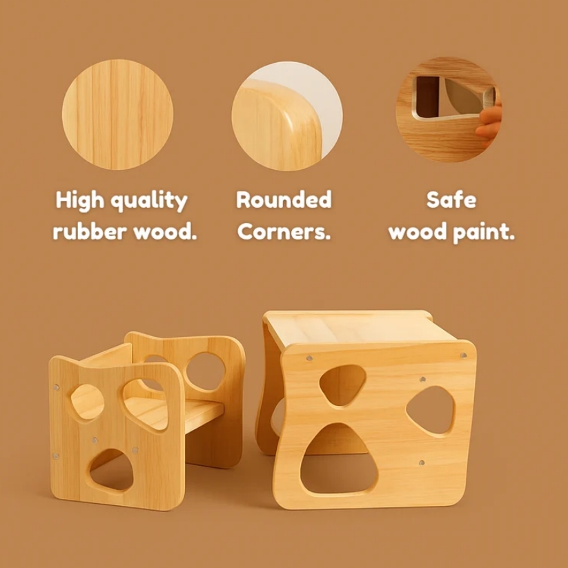 Montessori Weaning Table & Chair Set
