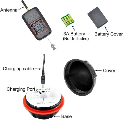 Portable Wireless Sonar Fishing Alert Fish Finder Underwater Fishing Detector