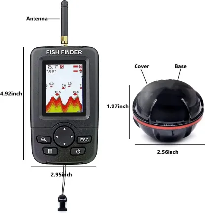 Portable Wireless Sonar Fishing Alert Fish Finder Underwater Fishing Detector