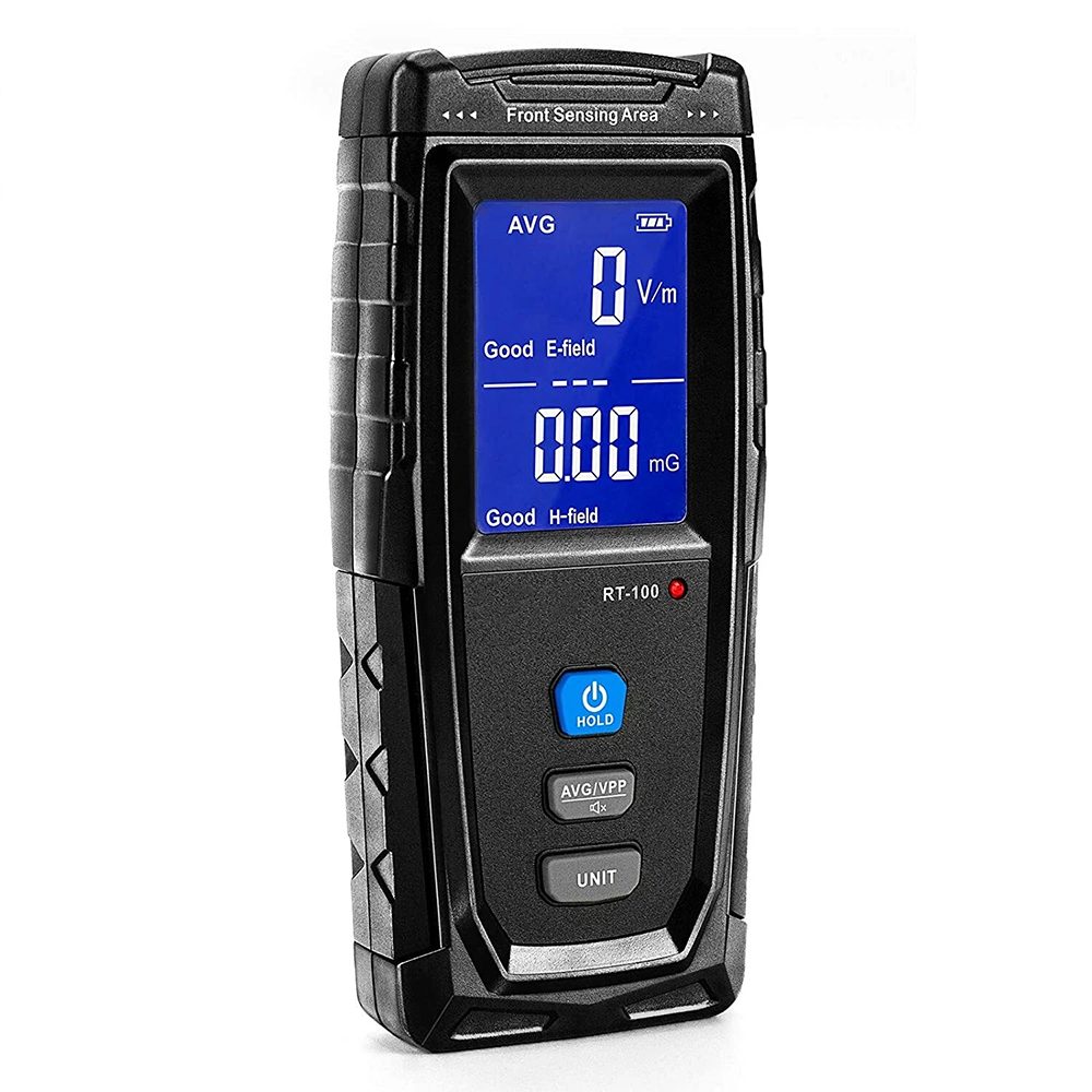 Handheld rechargeable digital electromagnetic field radiation detector