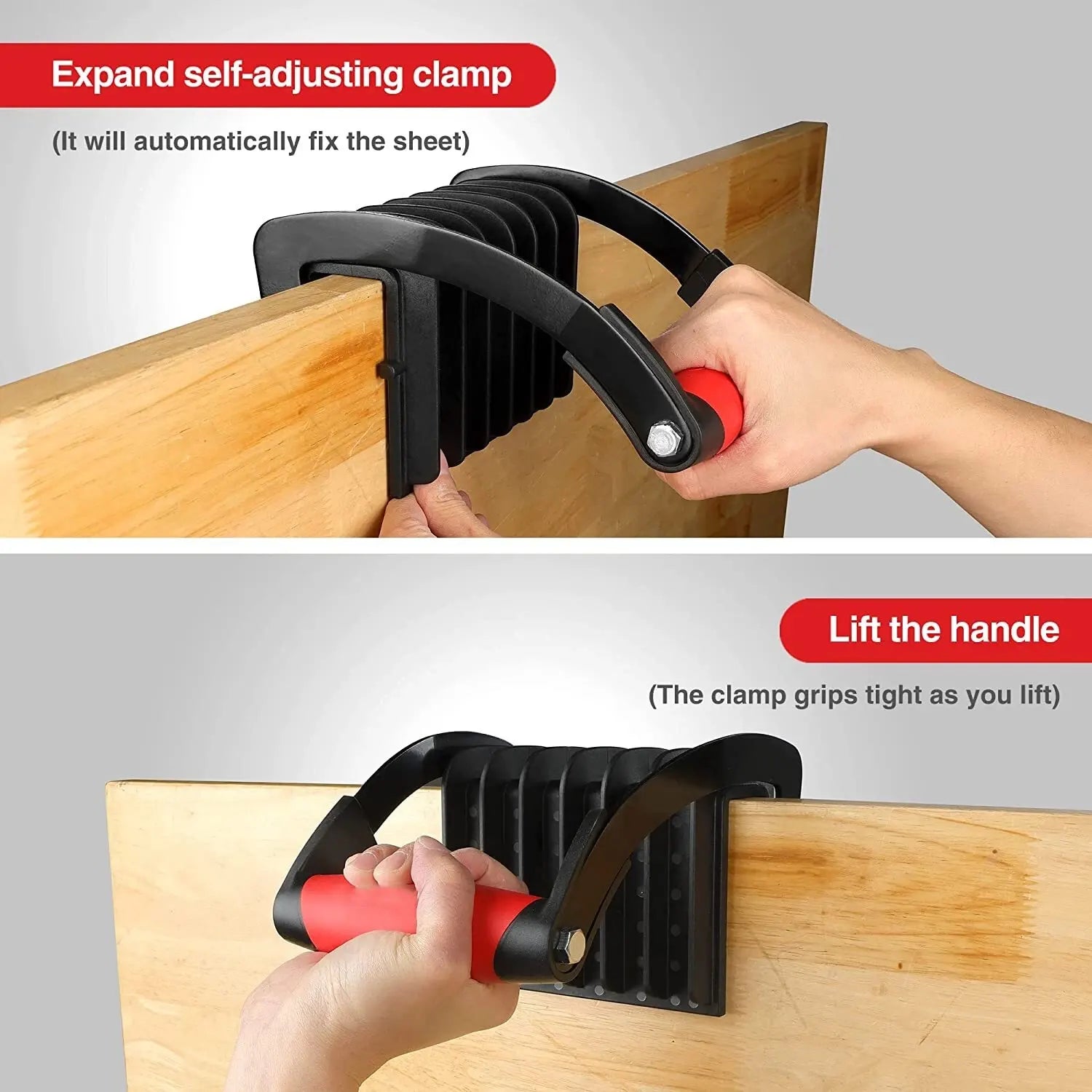 Panel Carrying Clamp – One-Handed Lifting Tool for Sheets & Boards