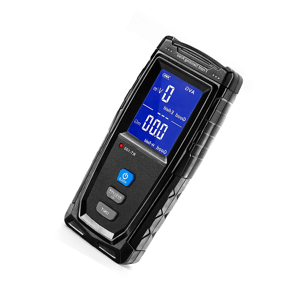 Handheld rechargeable digital electromagnetic field radiation detector